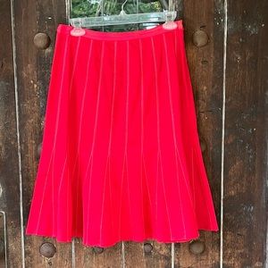 Central Falls | Y2K Red skirt w/ White Topstitching